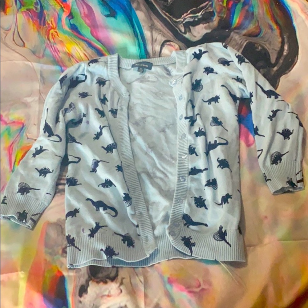 ModCloth Dinosaur Cardigan